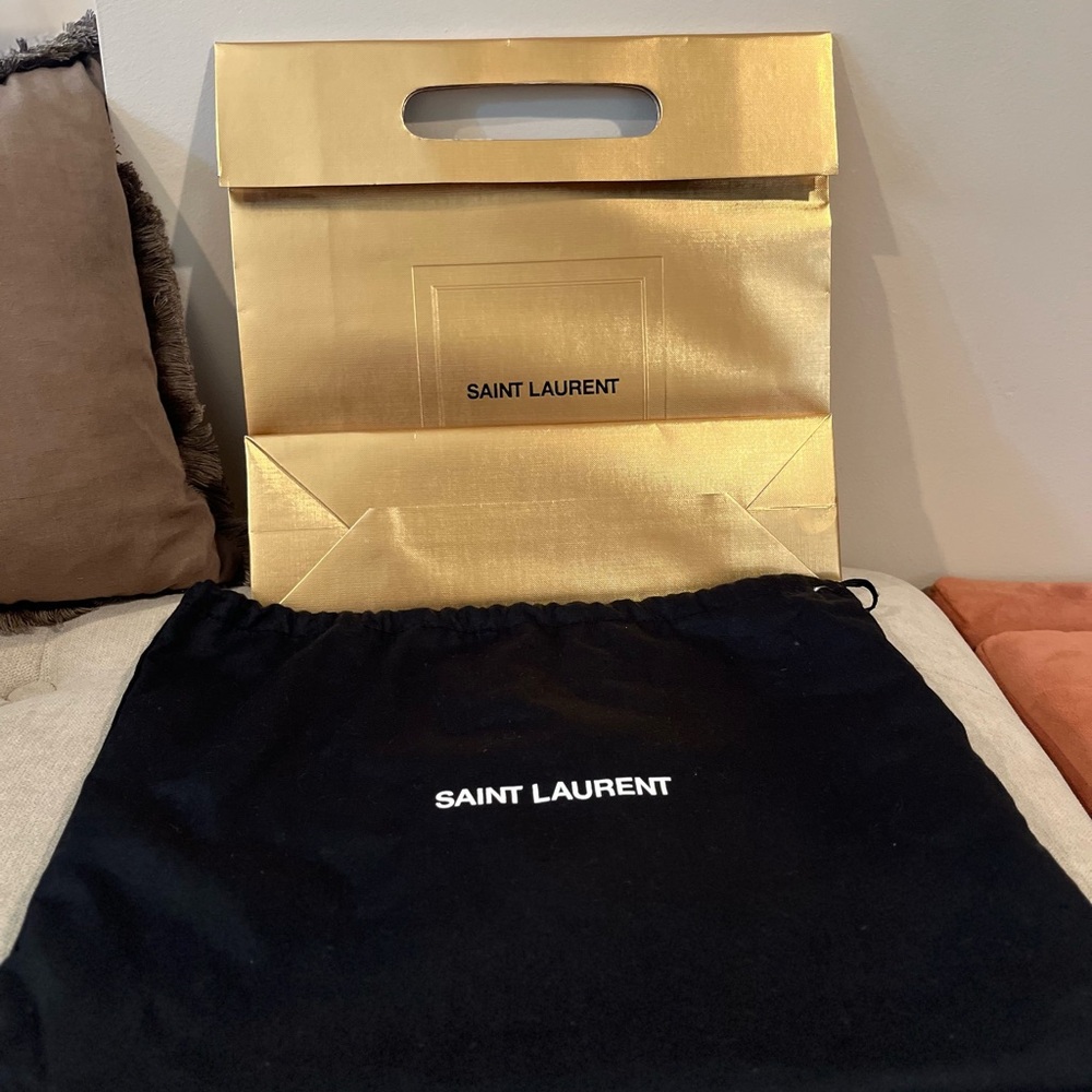 Saint Laurent Dark Red Leather Lou Camera bag - Picture 9 of 15